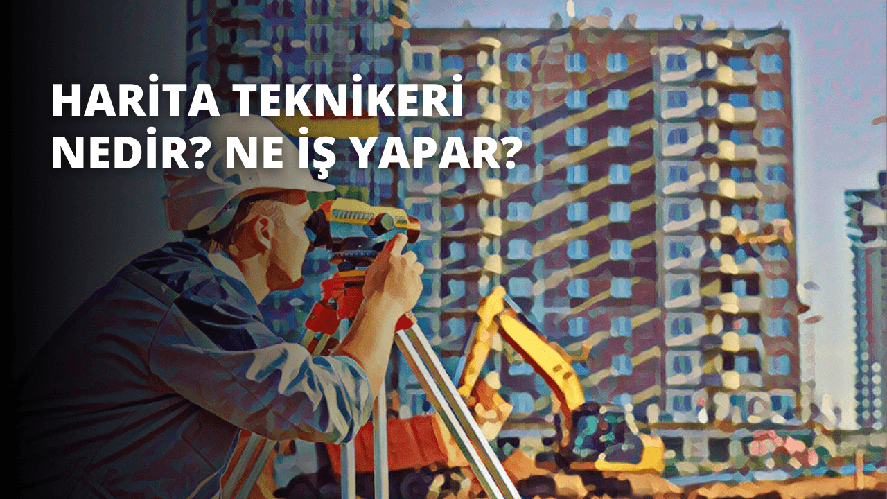 Bu görüntüde baret takmış ve yatay ve dikey düzlemlerdeki açıları ölçmek için kullanılan bir ölçme aleti olan teodolit kullanan bir adam görülüyor. Bir manzaranın içinde duruyor ve kollarını kavuşturmuş. Uzaktaki bir şeye bakıyor ve sağ eli onu işaret ediyor. Elinin yakın çekiminde teodolit tuttuğu görülüyor. Ön plandaki sarı ve mavi nesne muhtemelen bu alet. Etrafındaki arazinin hassas ölçümlerini yapmak için kullanıyor gibi görünüyor.