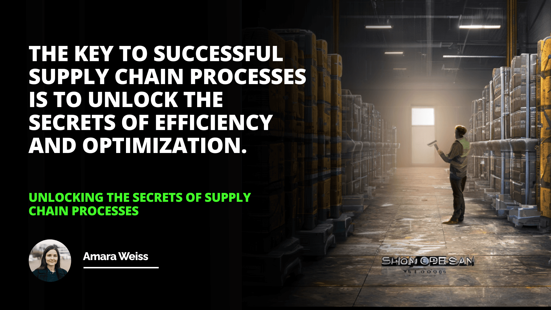 Unlocking the Secrets of Supply Chain Processes