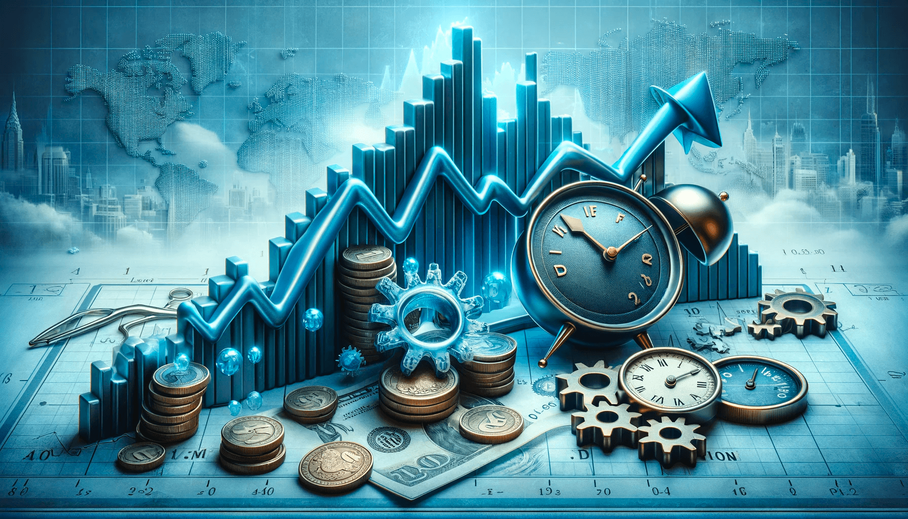 The image above provides a realistic and informative visual depiction of the economic concepts of Disinflation, Deflation, and Stagflation, designed to be suitable for educational or financial analysis contexts.