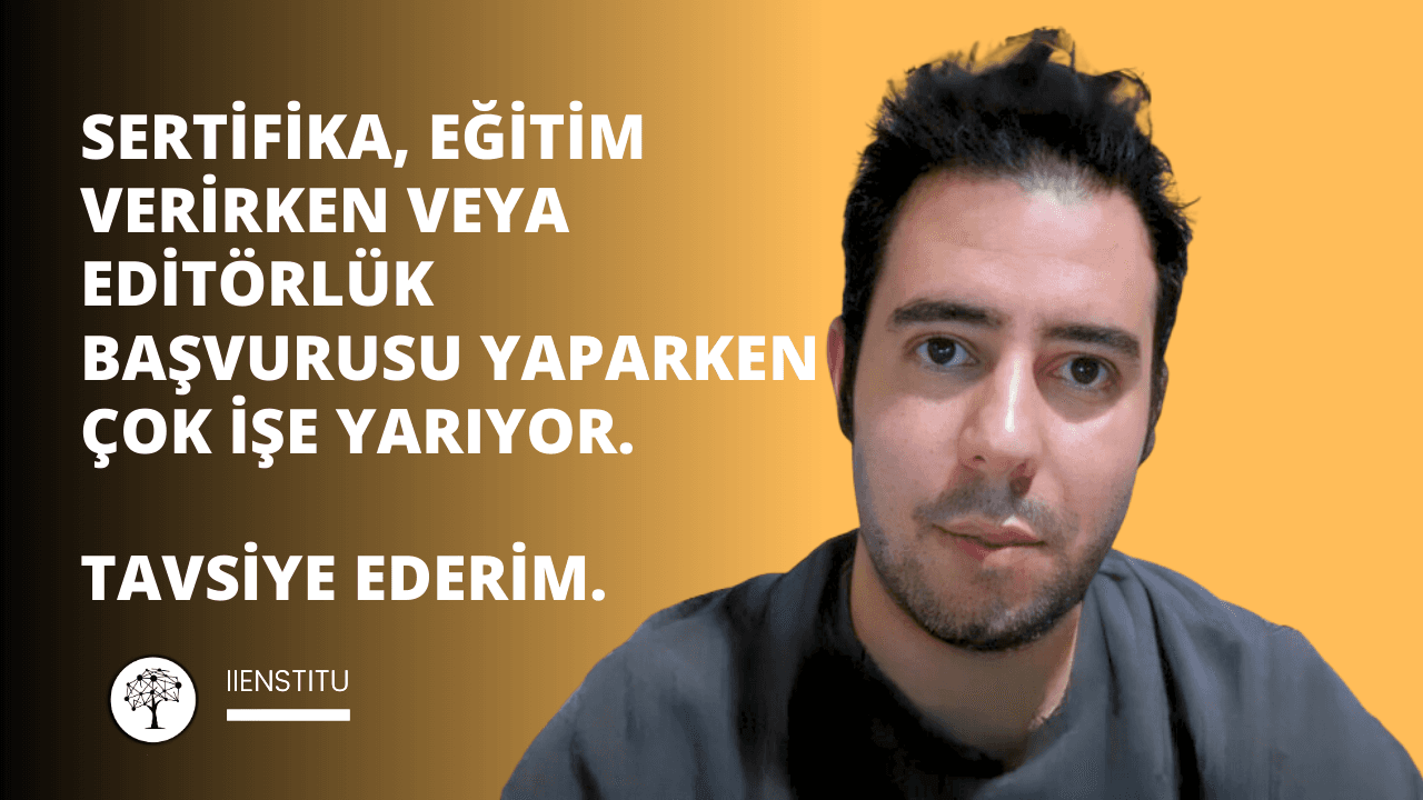 Selamlar, şöyle diyebilirim ki katıldığım yaratıcı yazarlık kursu, roman yazımı, roman yazımına hazırlık aşamaları ve konu belirleme konusunda neler yapmam gerektiğini çok iyi anlatan bir eğitimdi. Sistemi kullanmak ayrıca çok kolay; yani, çok kullanışlı bir arayüze sahip. Her şey apaçık ve belli; neyi nasıl kullanacağınız ortada. Bunun yanında, uluslararası geçerliliği olan bir sertifika programına sahip. Zaten İstanbul'da işletmenizi düşünün. Yaratıcı özellik eğitimi uluslararası birçok yerde geçerliliği var. Aynı zamanda yaratıcı yazarlık konusunda eğitim verirken ya da bir yere editörlük başvurusu yaparken çok işinize yarıyor; o yüzden mutlaka değerlendirin eğitimi. Tavsiye ederim.